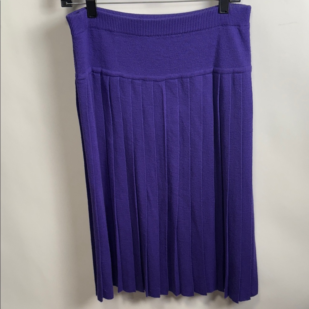 Chic Purple A-Line Skirt